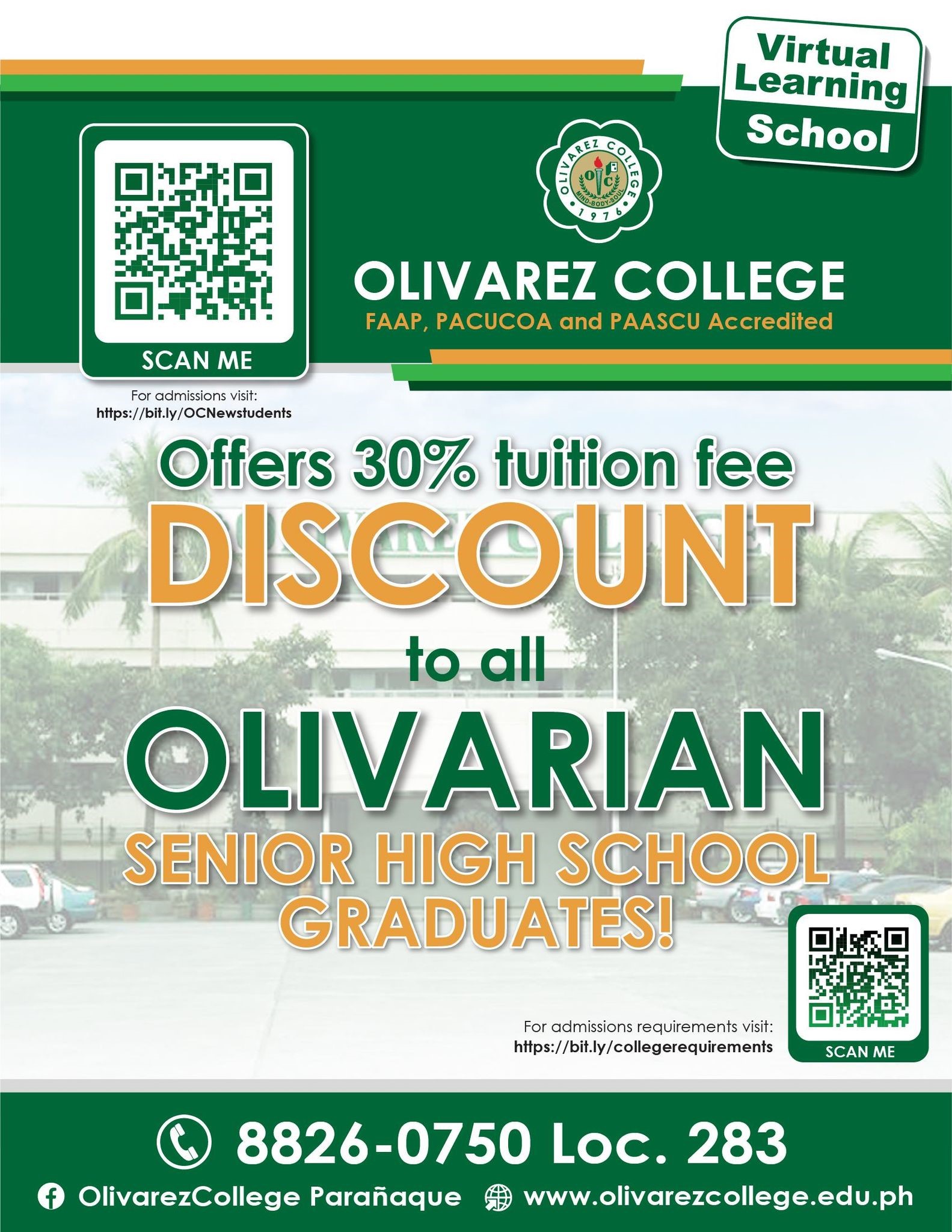 news-OC Gives Out a 30% Discount to All SHS Graduates ?>