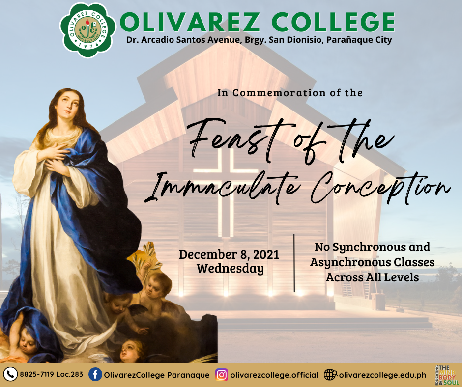 news-OC Commemorates the Feast of the Immaculate Conception ?>